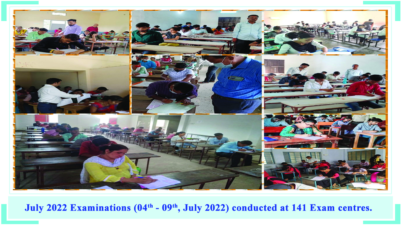 July 2022 Examinations (04th - 09th, July 2022) conducted at 141 Exam centres.